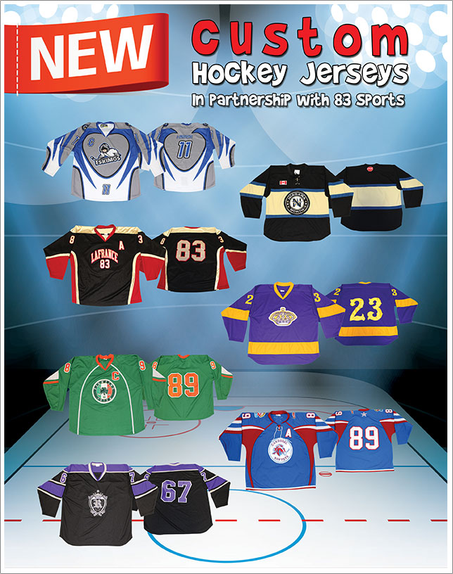 custom made hockey jerseys